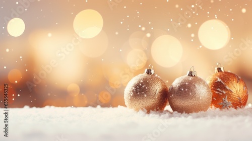 Winter background with Chri...