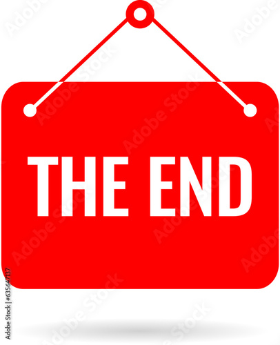 The End vector sign