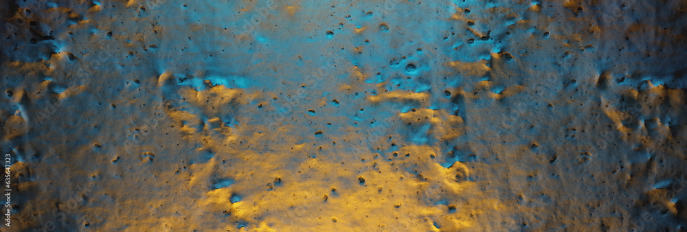 3d rendering of concrete abstract blue wall illuminated by blue light from above 3d rendering of concrete abstract blue wall illuminated by blue light from above