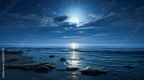 Night Sky And Sea 