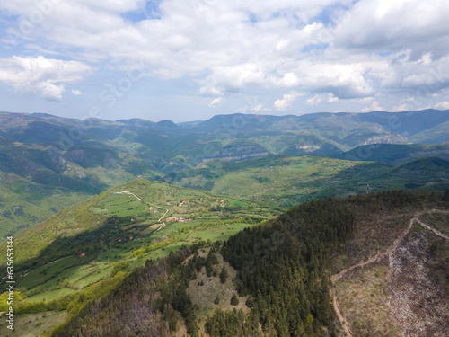 Aerial view of iskar gorge  Balkan Mountains  Bulgaria