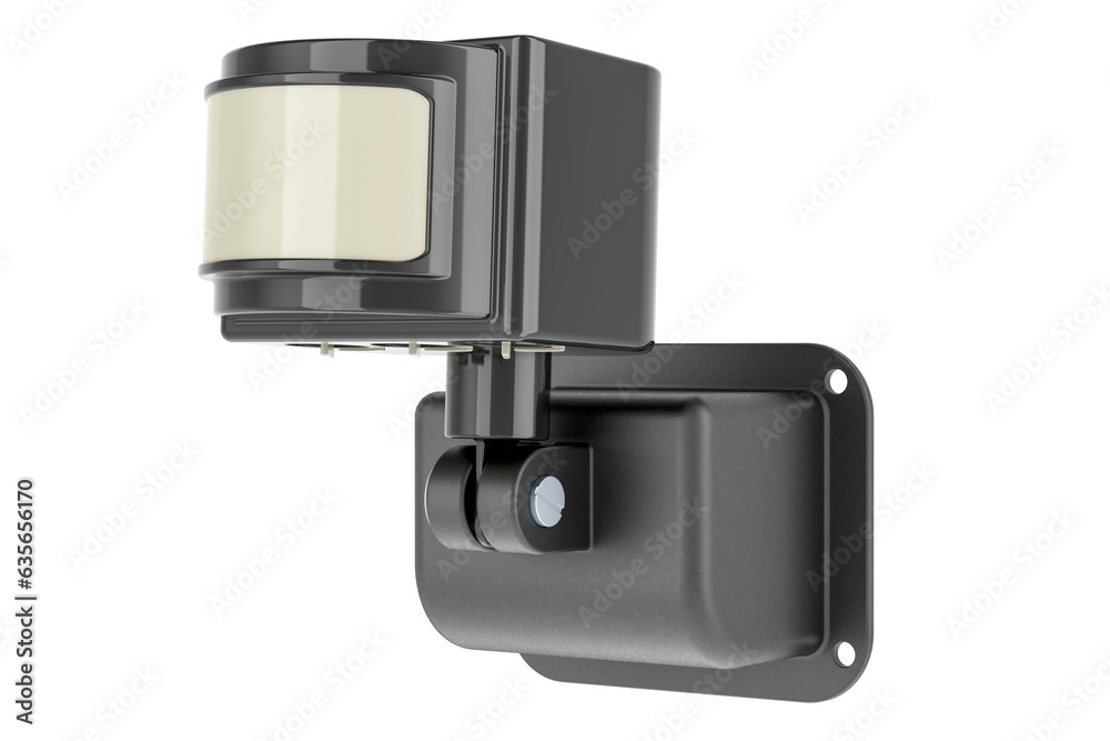Motion detector, 3D rendering isolated on transparent background Motion detector, 3D rendering isolated on transparent background