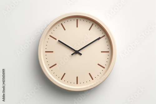 wall clock isolated on white