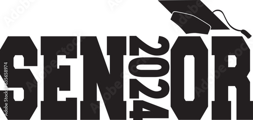Senior 2024 Logo BW
