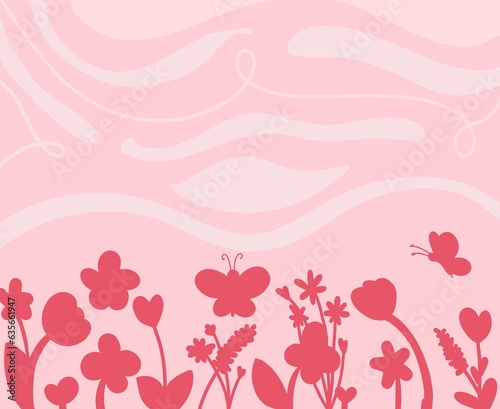 pink background