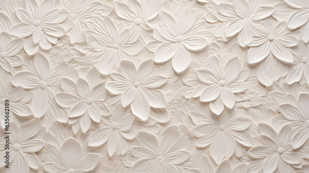 Plaster Wall Texture Background - Generative AI