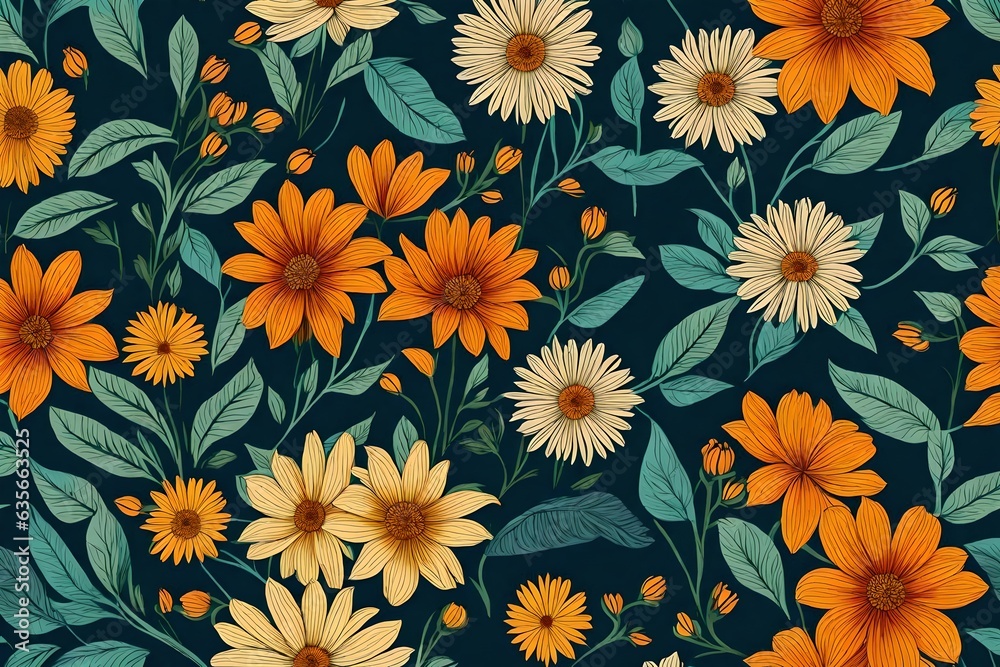 seamless floral background seamless floral background