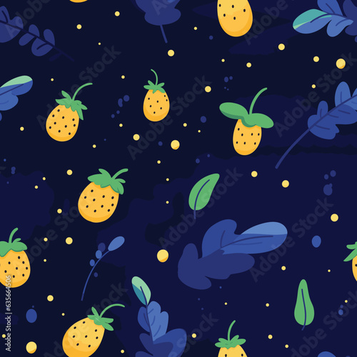 Seamless Colorful strawberry Pattern. Seamless pattern of strawberry in colorful style. Add color to your digital project with our pattern! © MDQDigital