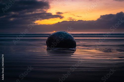 sunsrise over the sea photo