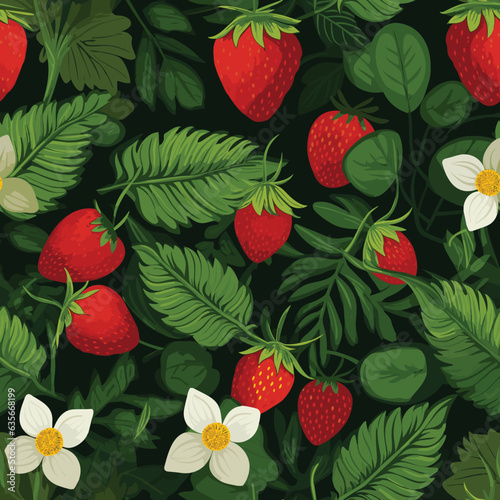 Seamless Colorful strawberry Pattern. Seamless pattern of strawberry in colorful style. Add color to your digital project with our pattern 