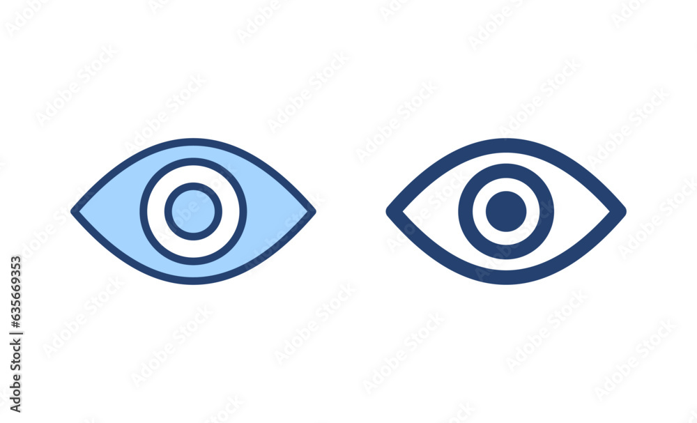 Eye icon vector. Eye sign and symbol. Look and Vision icon. Eye icon vector. Eye sign and symbol. Look and Vision icon.