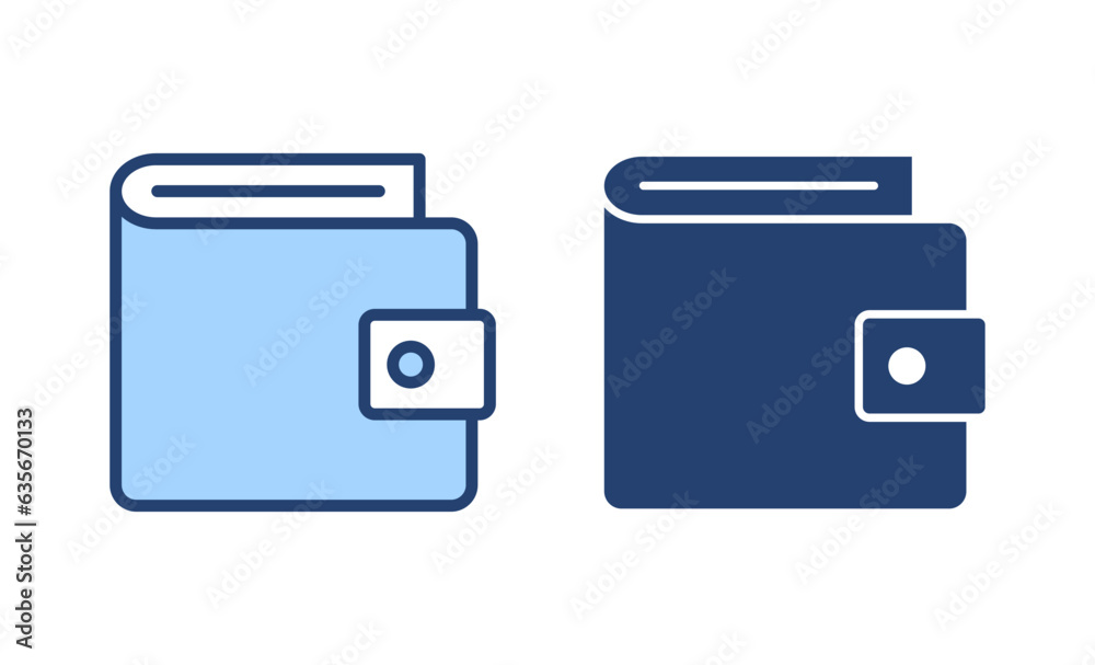 Wallet icon vector. wallet sign and symbol Wallet icon vector. wallet sign and symbol