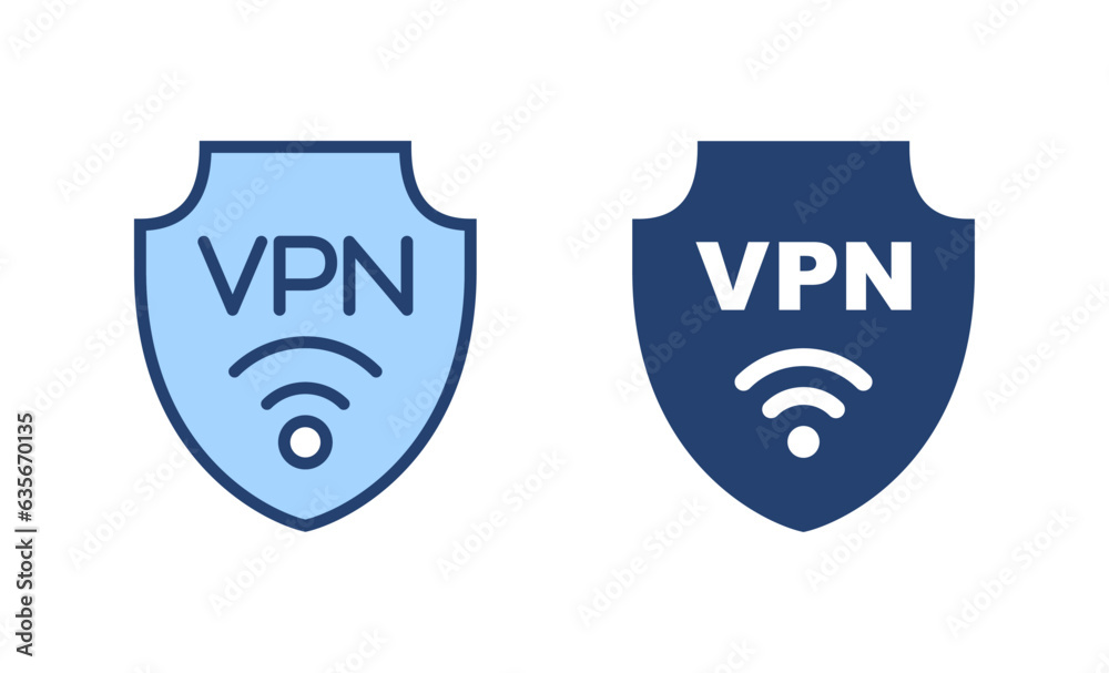 Vpn icon vector. Private network sign and symbol. virtual private network icon.