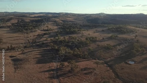 Australian Outback Landscape 30 second Drone Flyover (ID: 635670563)