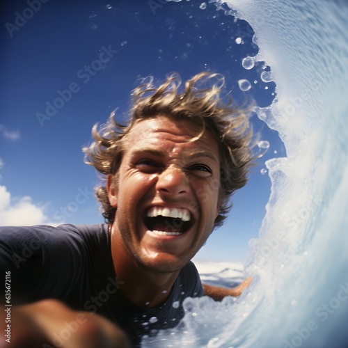 Riding the Waves of Euphoria: A Surfer's Joyful Journey © BCFC