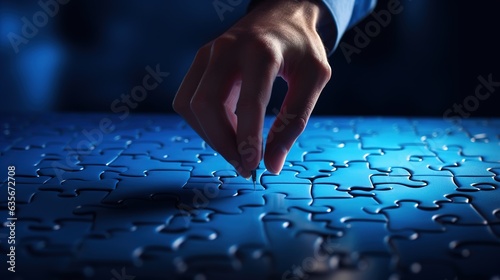 hand holding a jigsaw puzzle