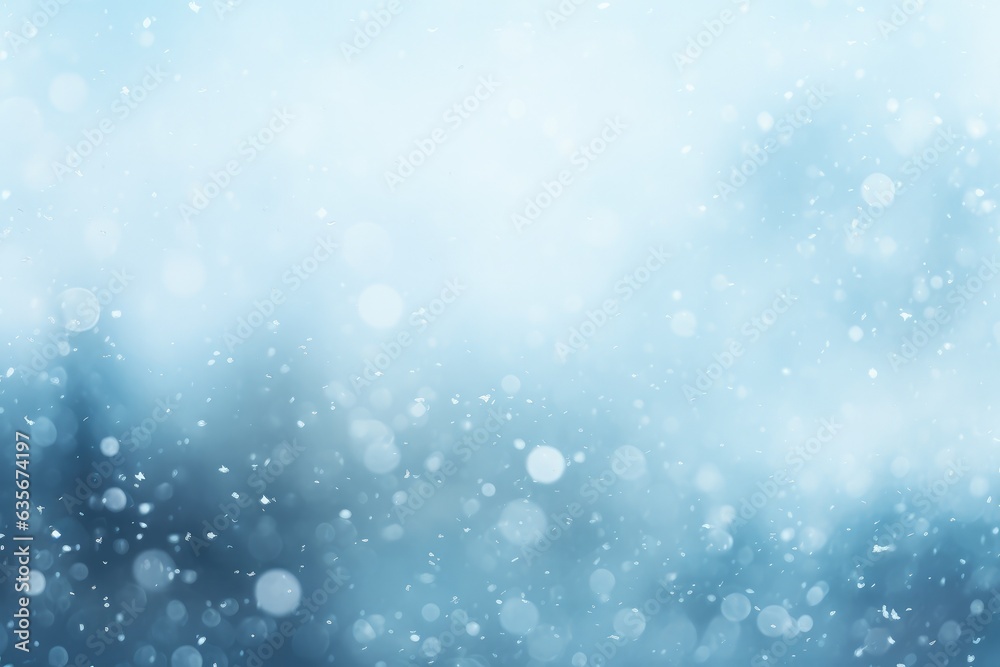 Background with falling snowflakes, holiday and christmas concept. Generative AI