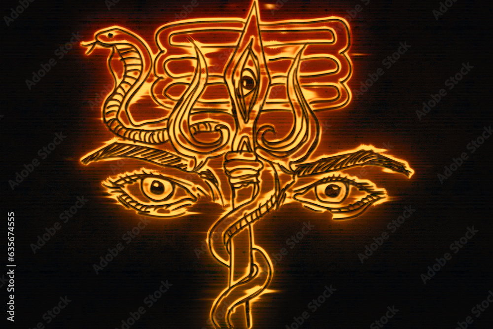 Lord Shiva is a prominent deity in Hinduism and is often depicted with