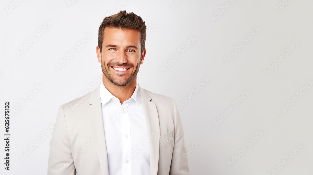 portrait of a businessman standing with his arms crossed on white background portrait of a businessman standing with his arms crossed on white background