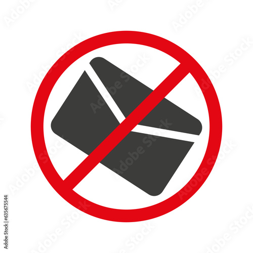 No spam sign. Vector illustration. EPS 10.