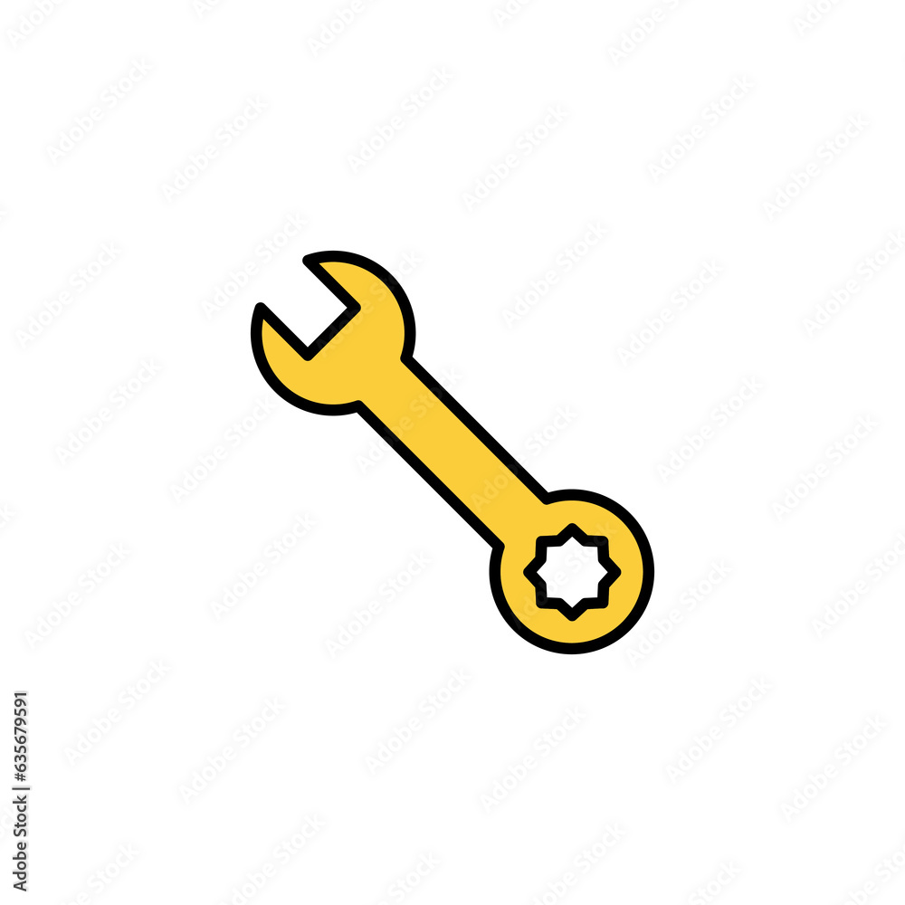 Wrench icon vector for web and mobile app. repair icon. tools sign and symbol Wrench icon vector for web and mobile app. repair icon. tools sign and symbol