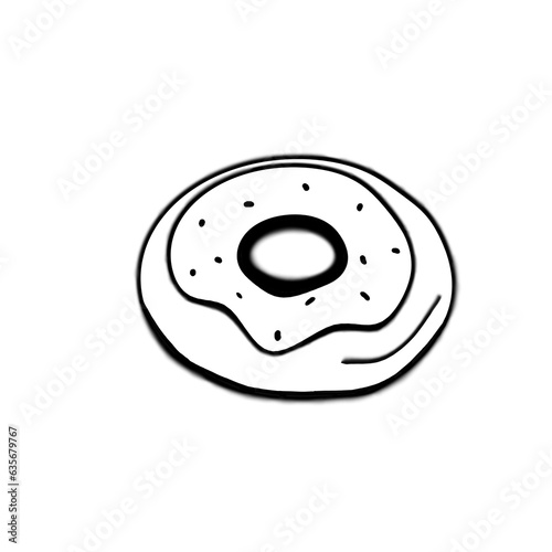 Fototapeta Naklejka Na Ścianę i Meble -  donuts sprinkled with toppings