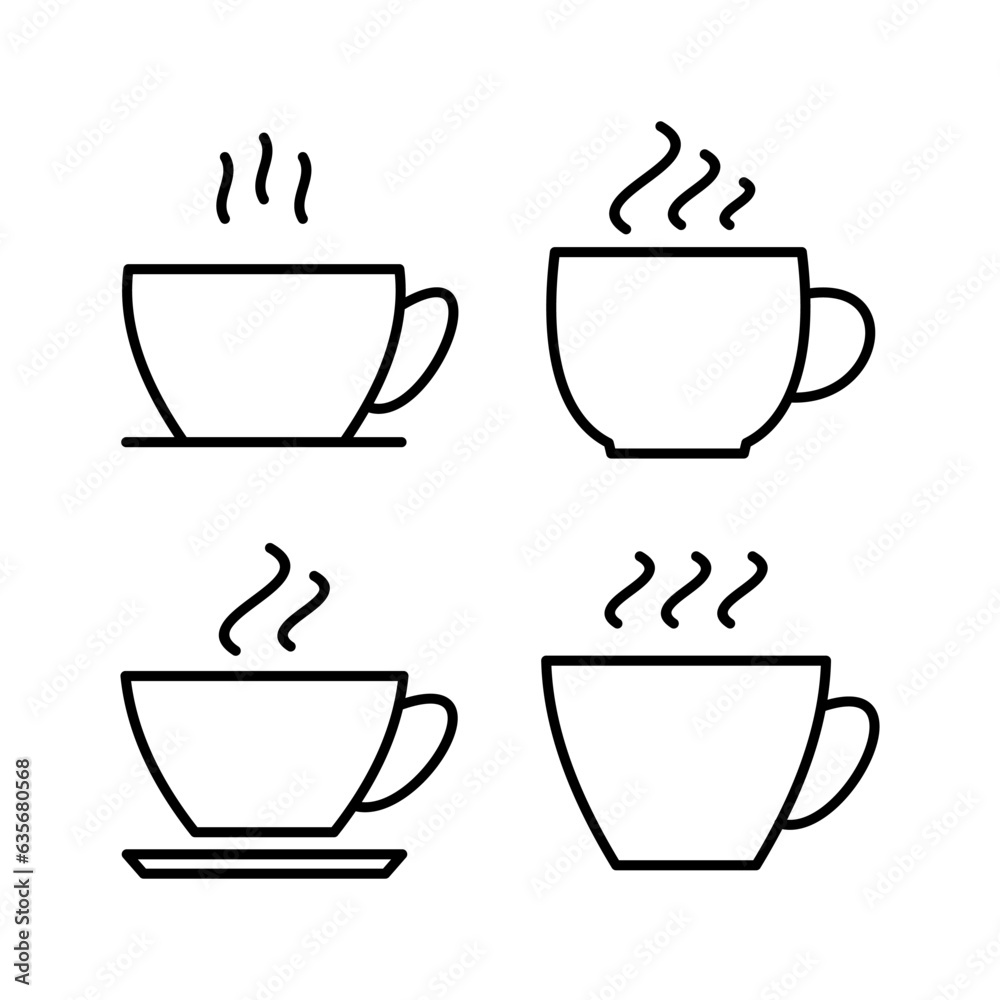 Cup coffee icon vector. coffee cup icon. mug Cup coffee icon vector. coffee cup icon. mug