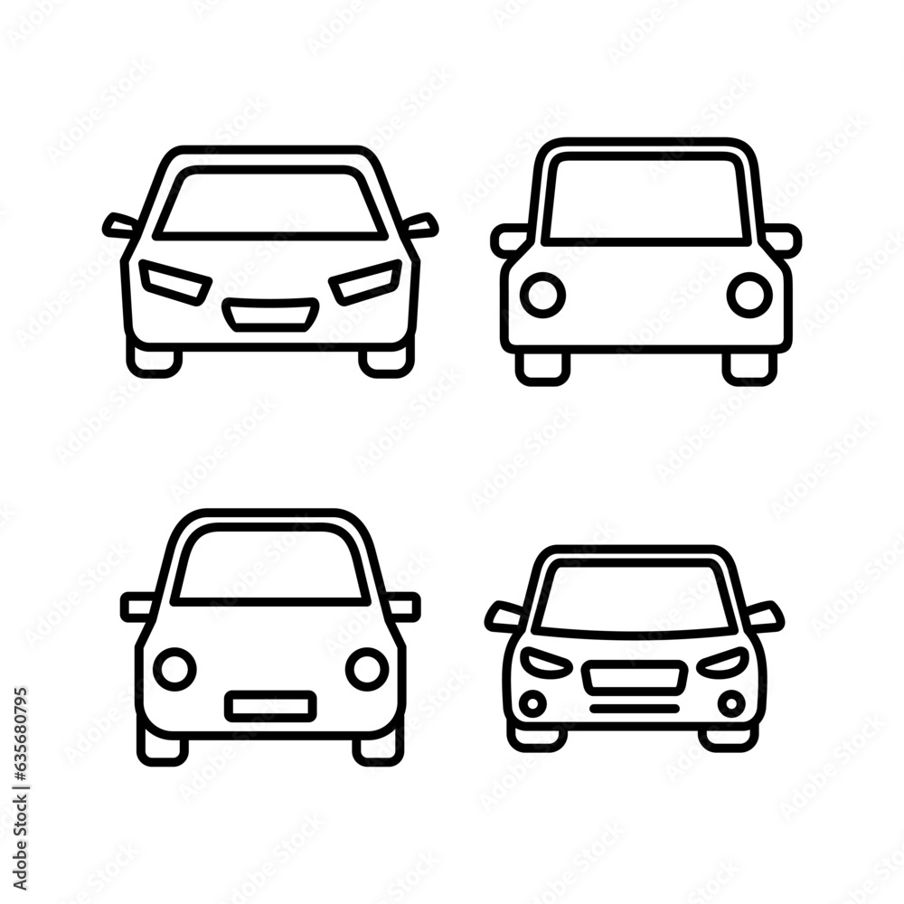 Obraz premium Car icon vector. Car sign. sedan
