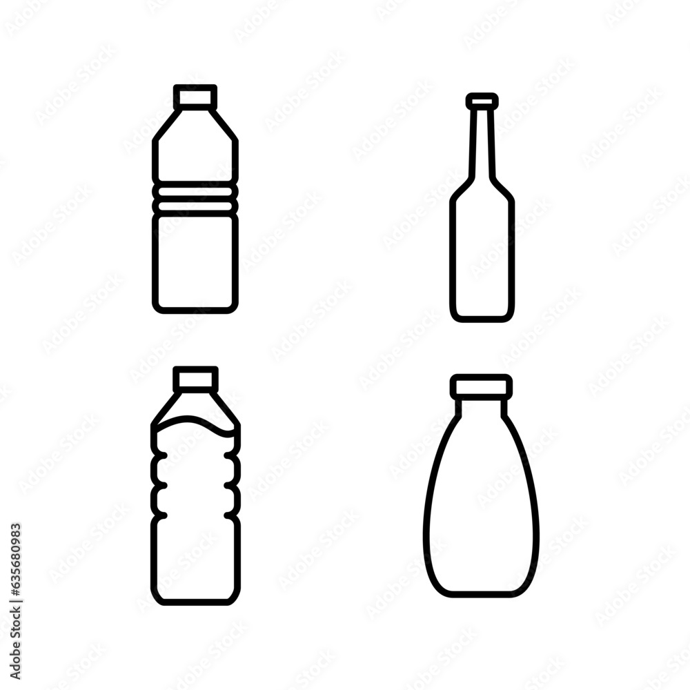 bottle icon vector. bottle icon in trendy flat design bottle icon vector. bottle icon in trendy flat design