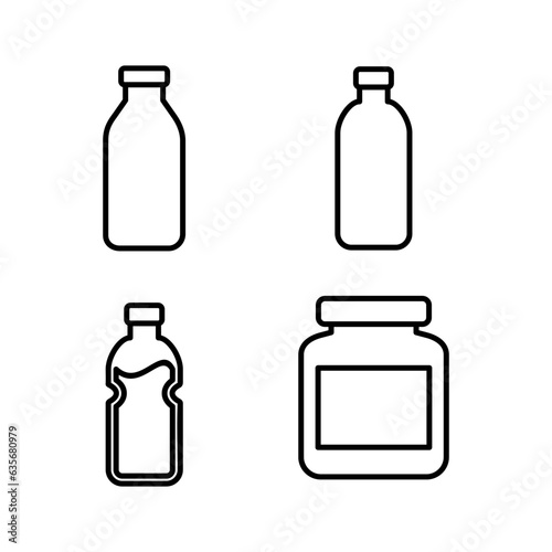 bottle icon vector. bottle icon in trendy flat design