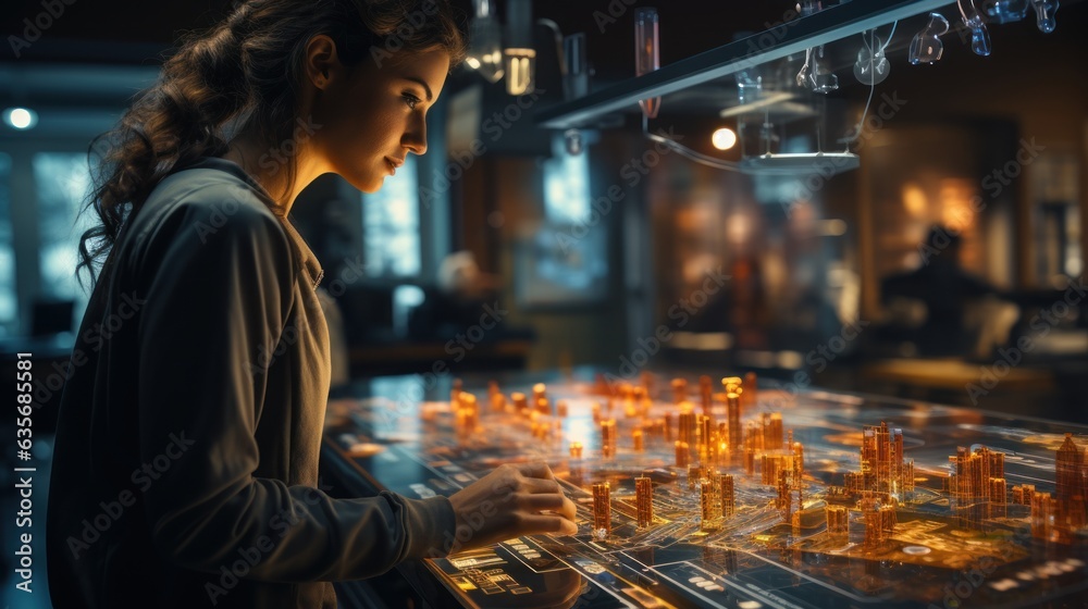 Project Engineer Talks to Female Operator Project Engineer Talks to Female Operator