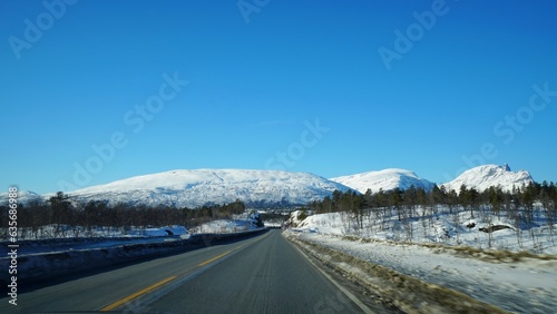Beautiful road during winter season