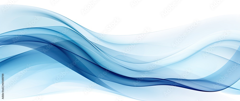 blue abstract wave pattern on white background, Generative AI blue abstract wave pattern on white background, Generative AI