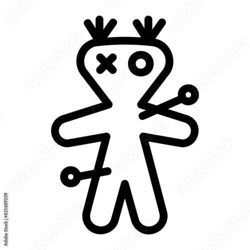 voodoo outline icon