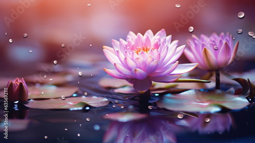 water lily on the water