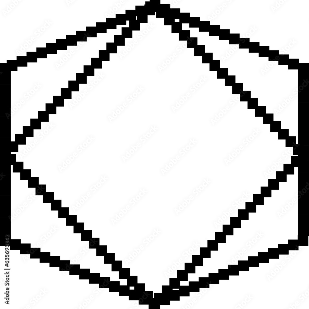 geometric shape pixel. Elements for design