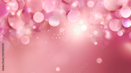 Abstract pink bokeh background, cosmetic background