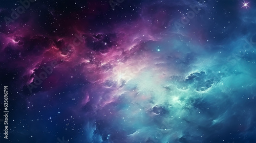 Abstract space background with nebula and stars