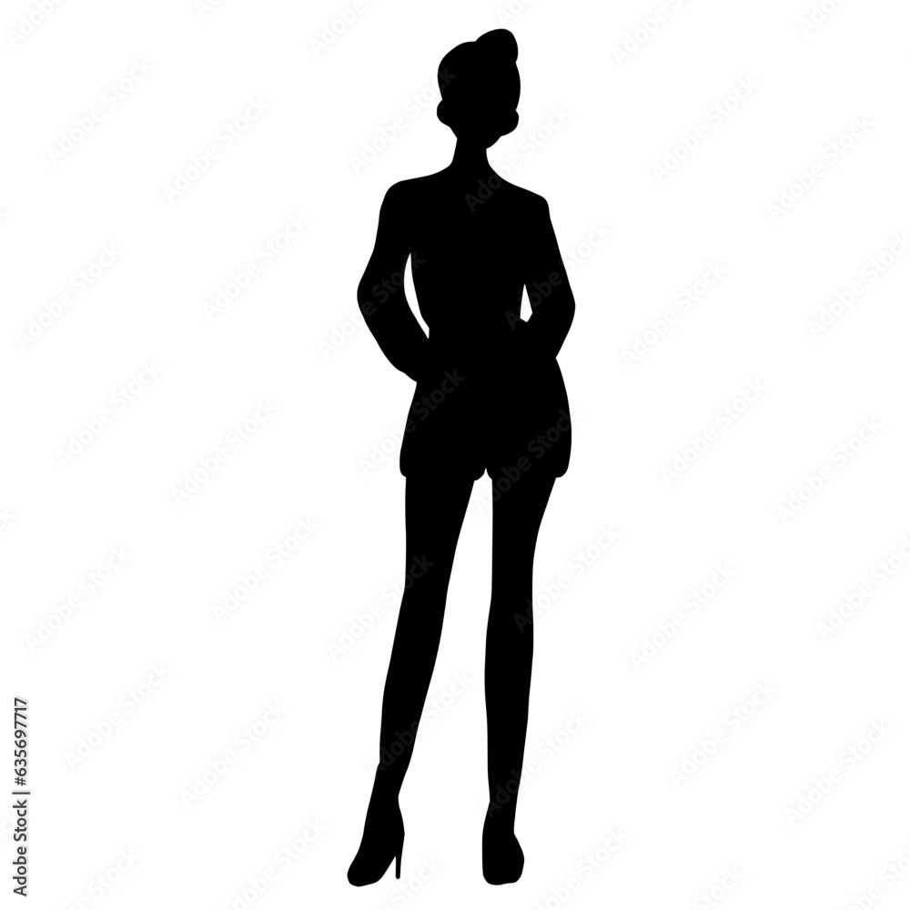 silhouette, people, person, fashion, shadow, female, woman, pose, model