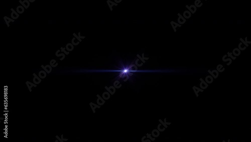 Wallpaper Mural Abstract loop center blue star optical shine light lens flares flickering rotation animation on black  background for screen project overlay. 4K seamless loop dynamic kinetic bright star light rays  Torontodigital.ca