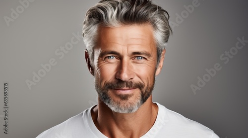 Attractive mature man portr...