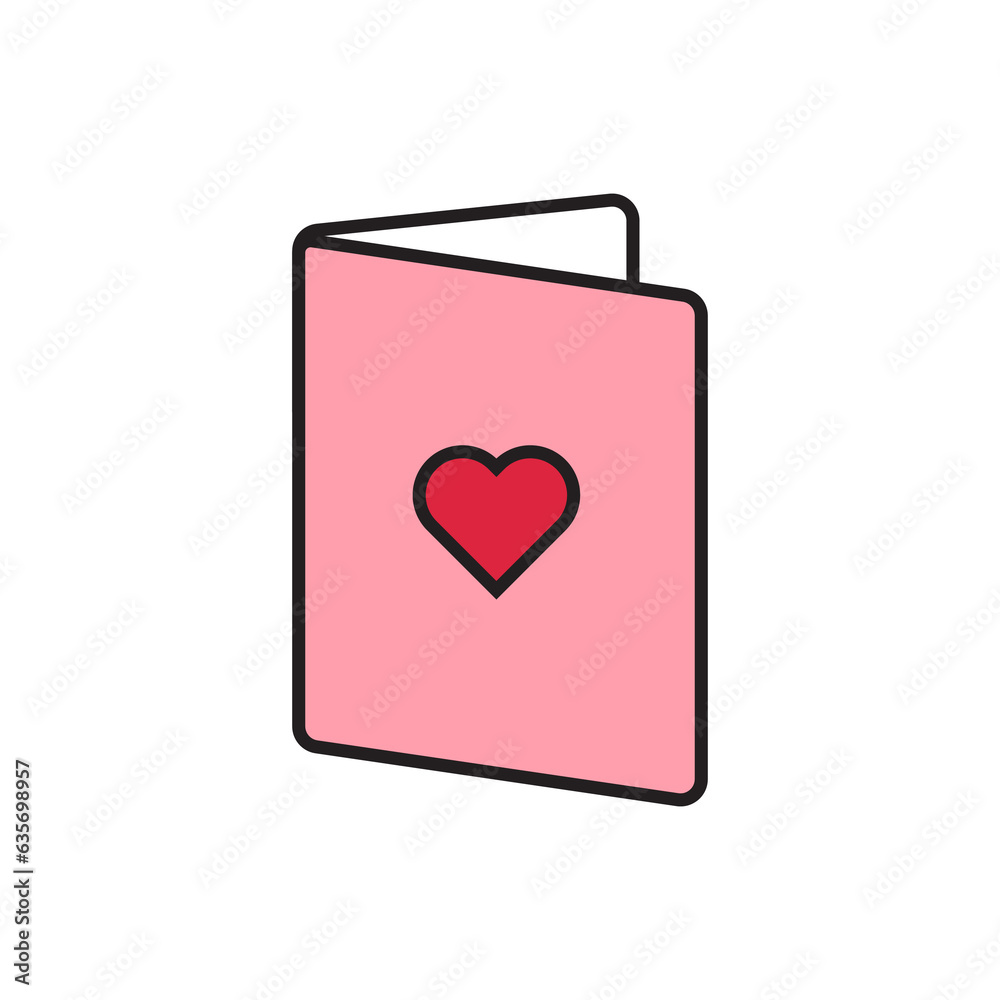 illustration of love card illustration of love card