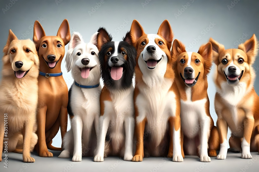 group of dogs, Ultra High HD Quality