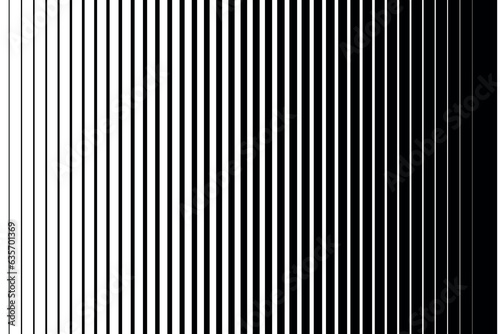 Vertical speed line halftone gradient line pattern background.