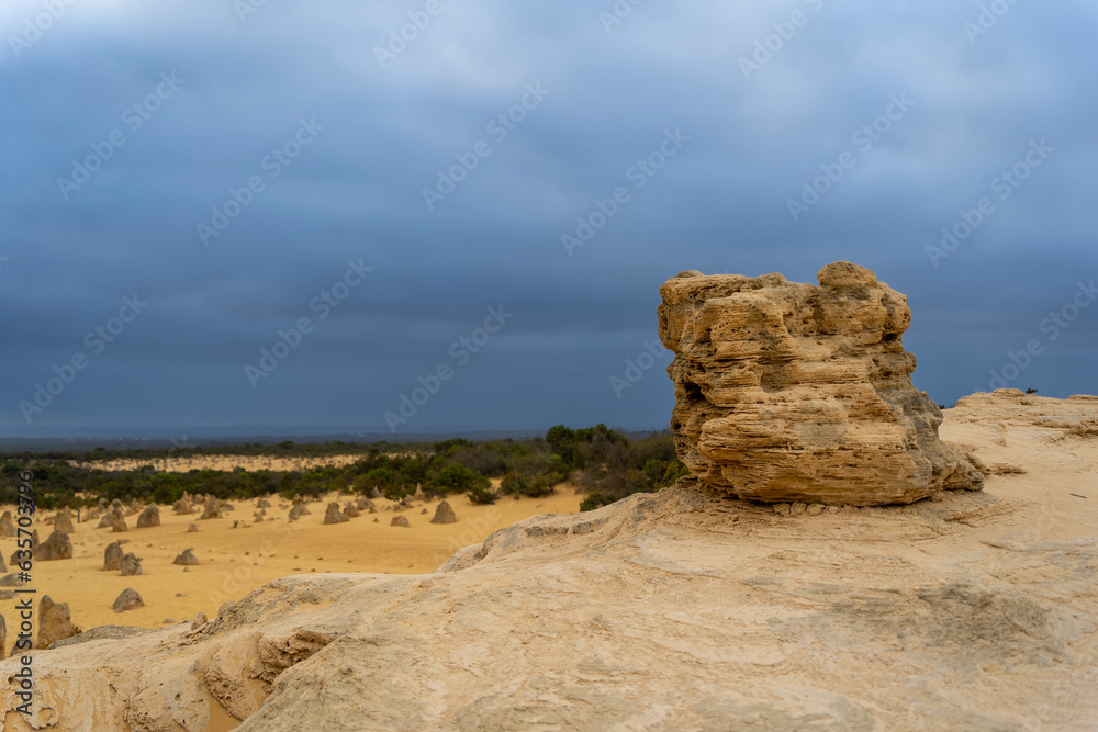The Pinnacles Desert in Nambung National Park, Western Australia.