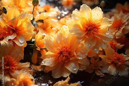 Scattered Marigold Petals