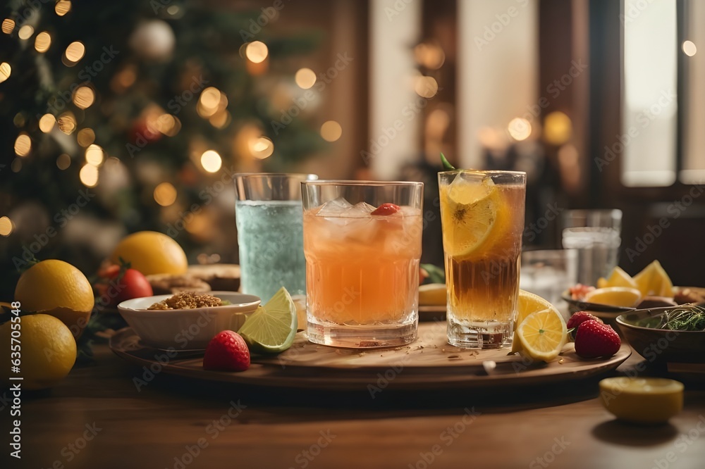 Cocteleria, bebidas en año nuevo y navidad