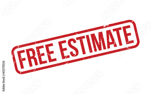 Free Estimate Rubber Stamp Seal Vector