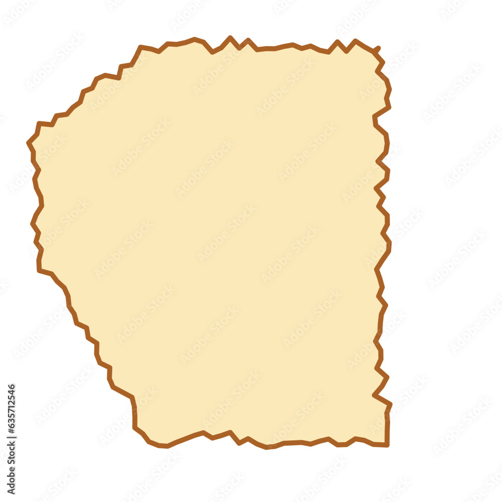 Torn paper or piece of paper vector shape beige color Torn paper or piece of paper vector shape beige color