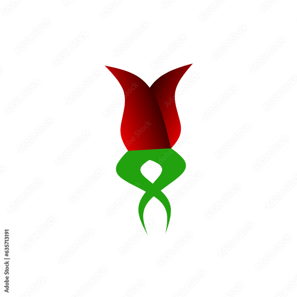 Rose flower logo for business
